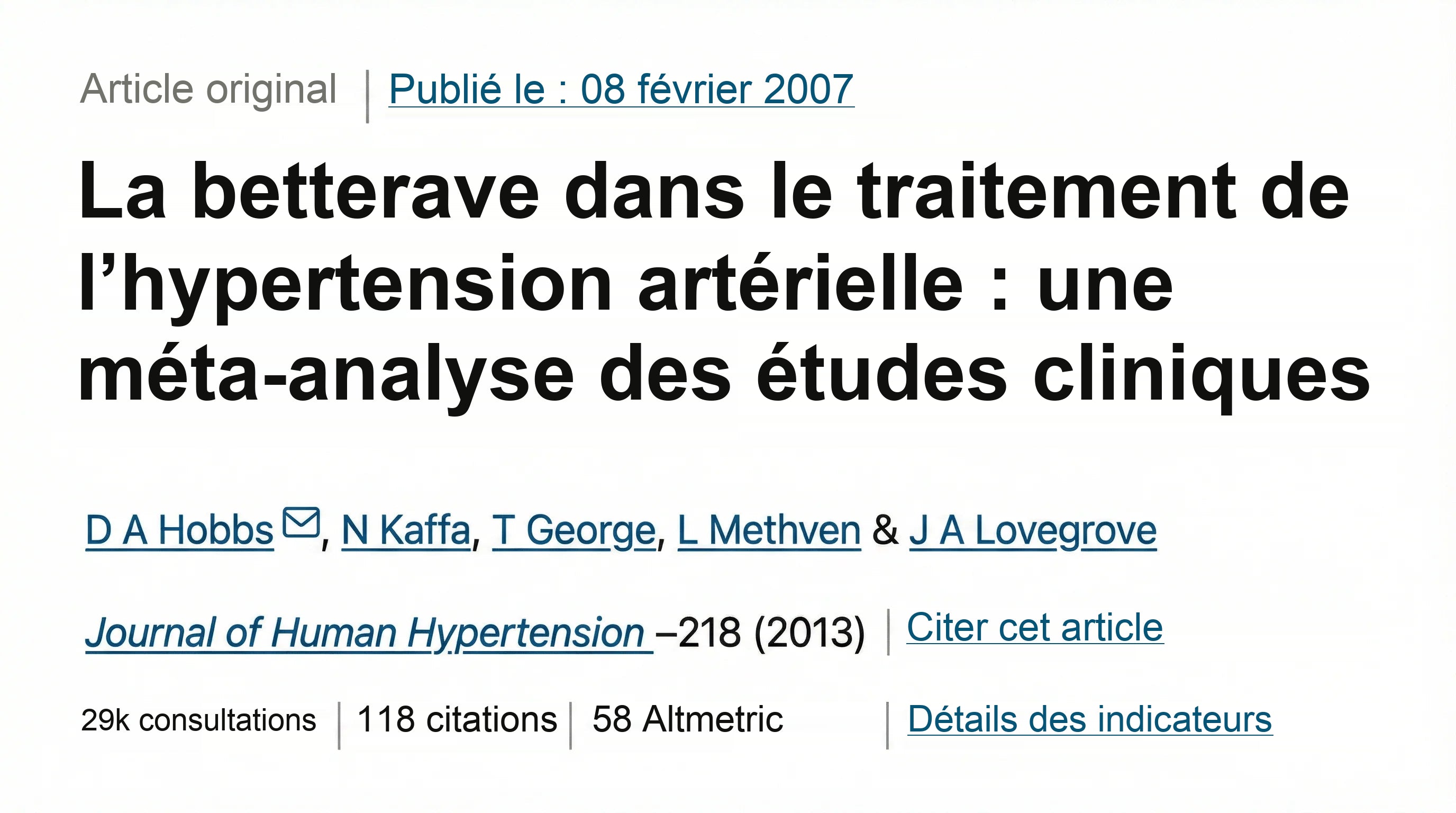 Extrait de betterave